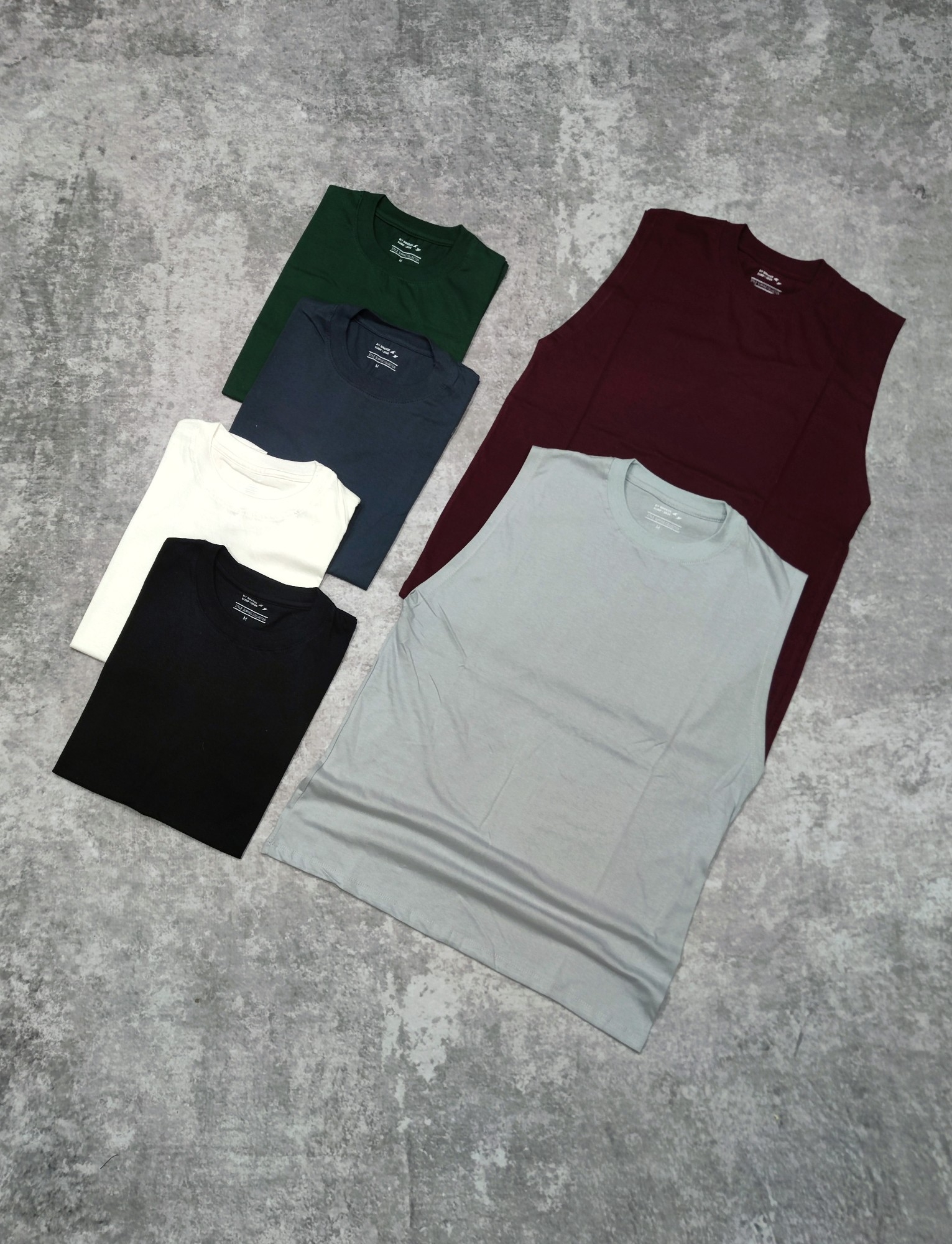 Musculosa Lisa Hombre Algodón Peinado - Imagen 2
