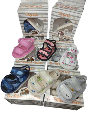 Sandalitas Doble Abrojo Estampadas No Caminantes