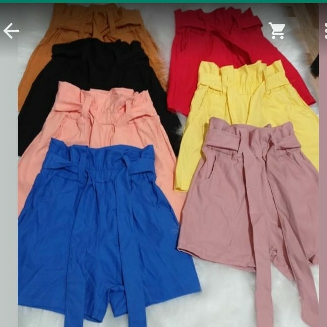 Shorts de Bengalina con Lazo - Imagen 2