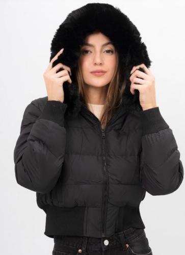Campera Puffer Solo Negro - Miniatura 2