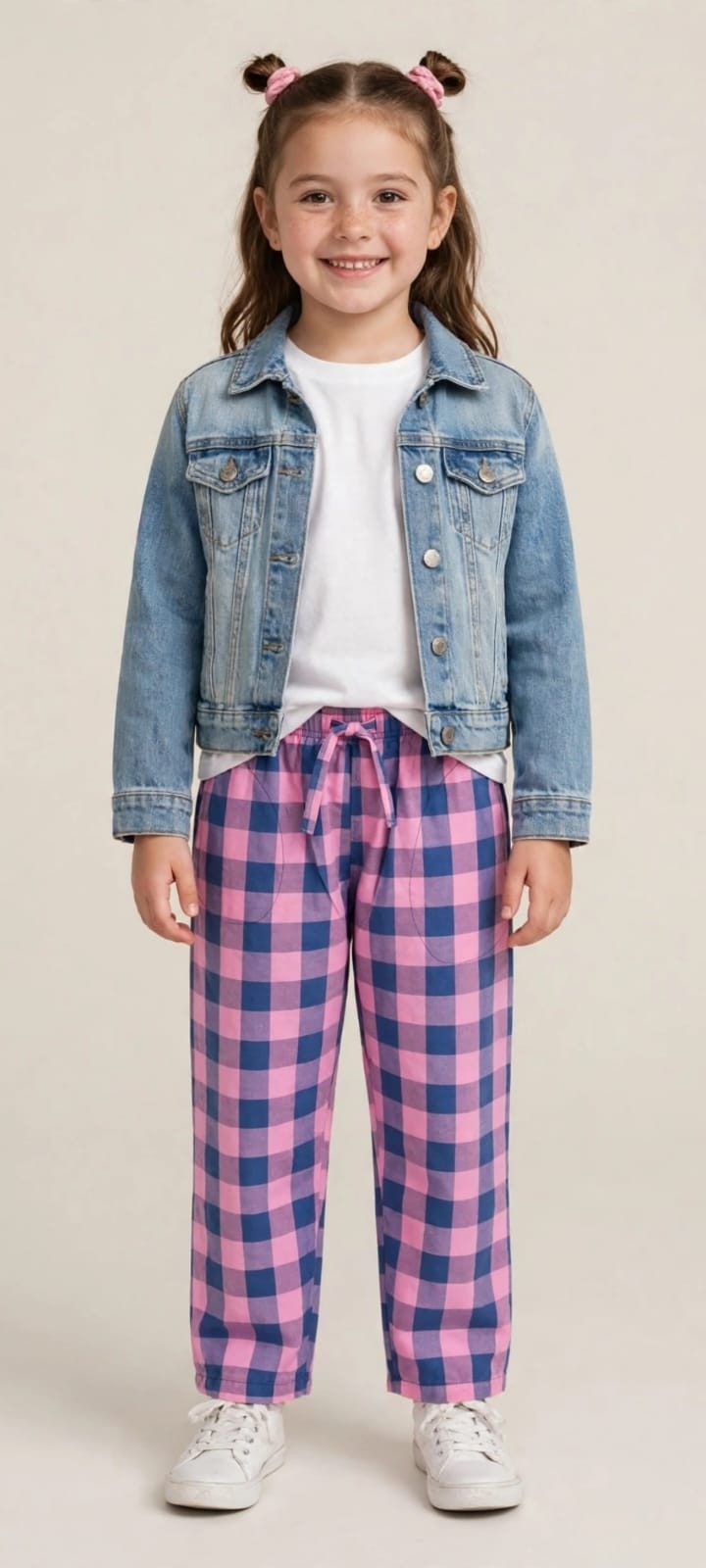 Pantalones a Cuadros Poplin de Verano para Niños - Imagen 3