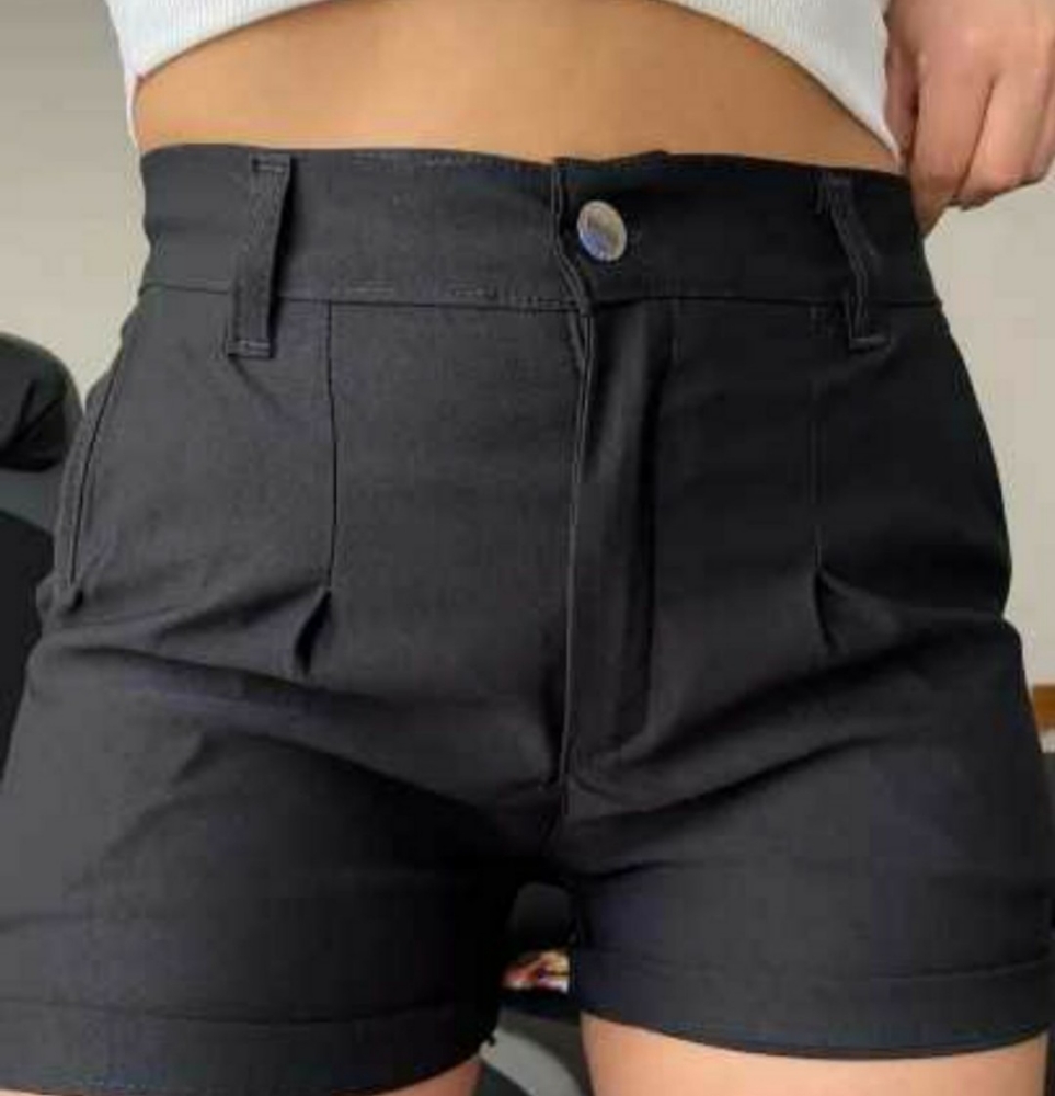 Short Sastrero Bengalina Negro & Colores Surtidos - Imagen 1
