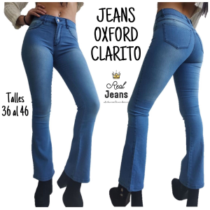 Jeans Oxford Azul Stone Celeste  Azul Marino - Miniatura 2