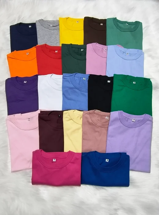 Remera Super Peinado 8 Colores Lisa