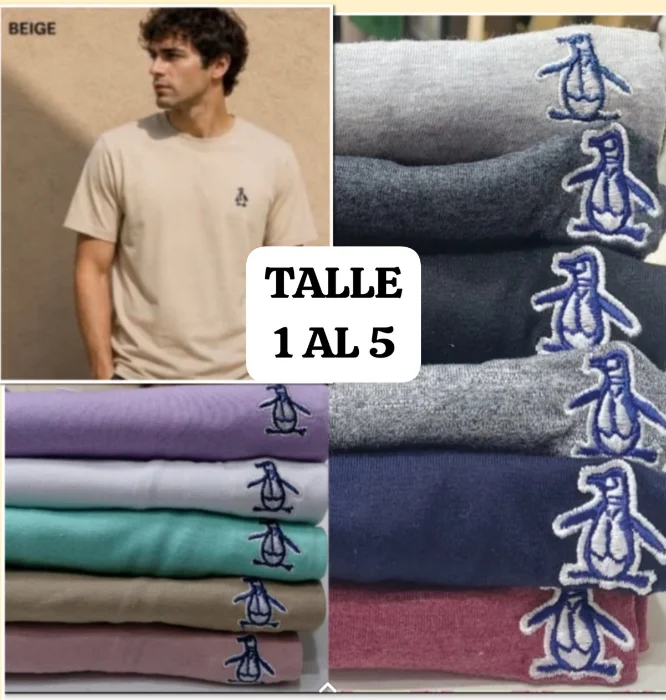 Remeras de Pingüin Algodón Pienado Premium