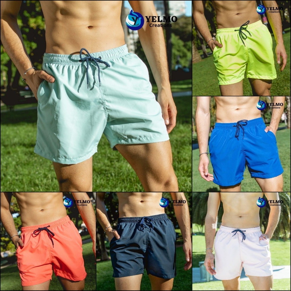 Short de Baño Hombre Liso - Imagen 3