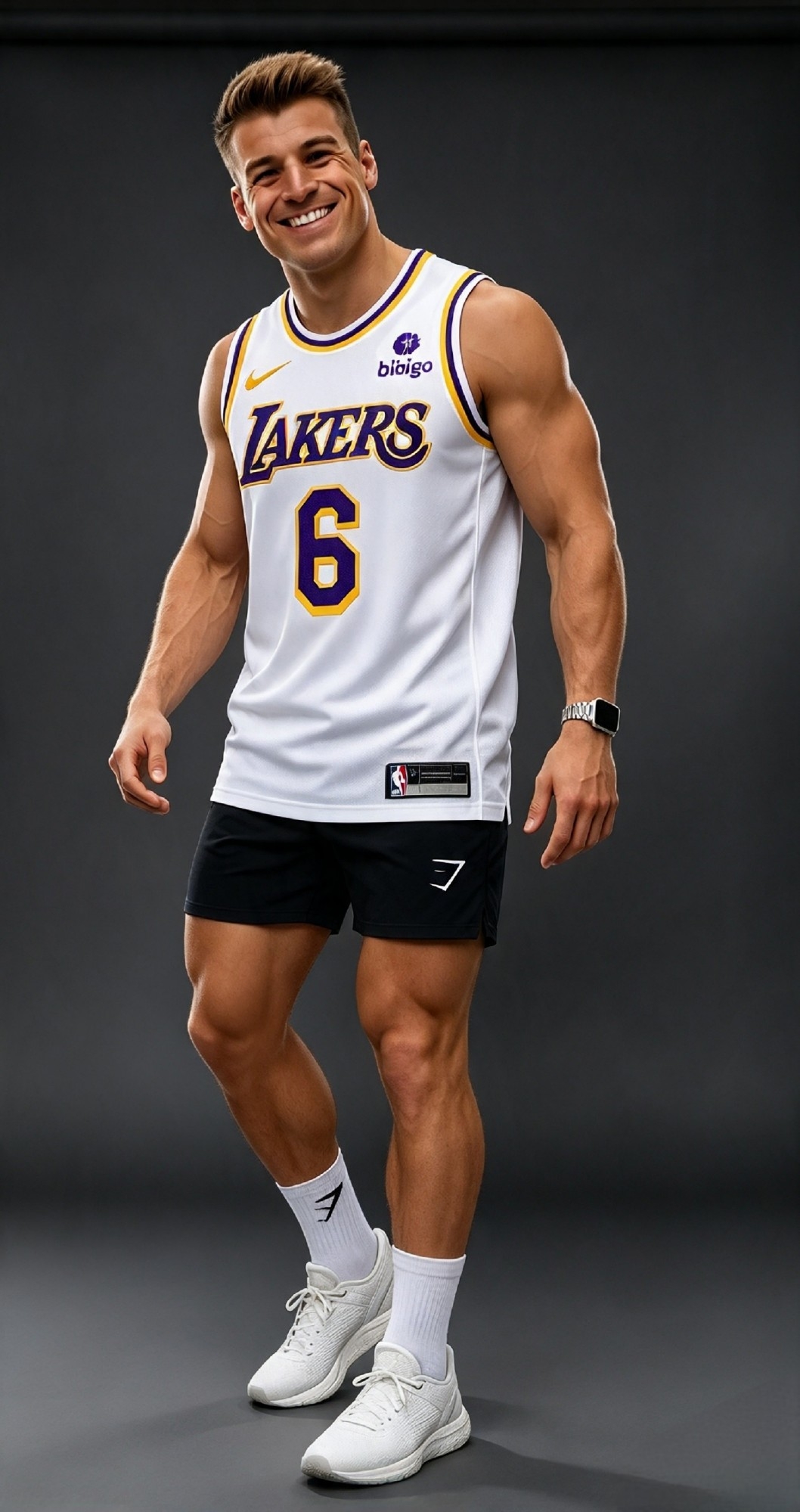 Musculosas Nba de Cuadros Bordadas - Imagen 1