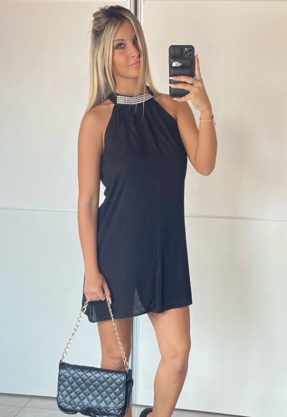 Vestido Gargantilla con Strass - Imagen 8