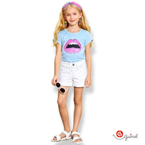 Art 2107 Short para Nenas de Gabardina Elastizado