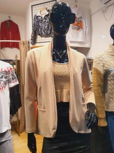 Blazer Tela Crepe de Punto