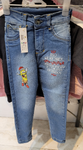 Jeans Bordado Bebas