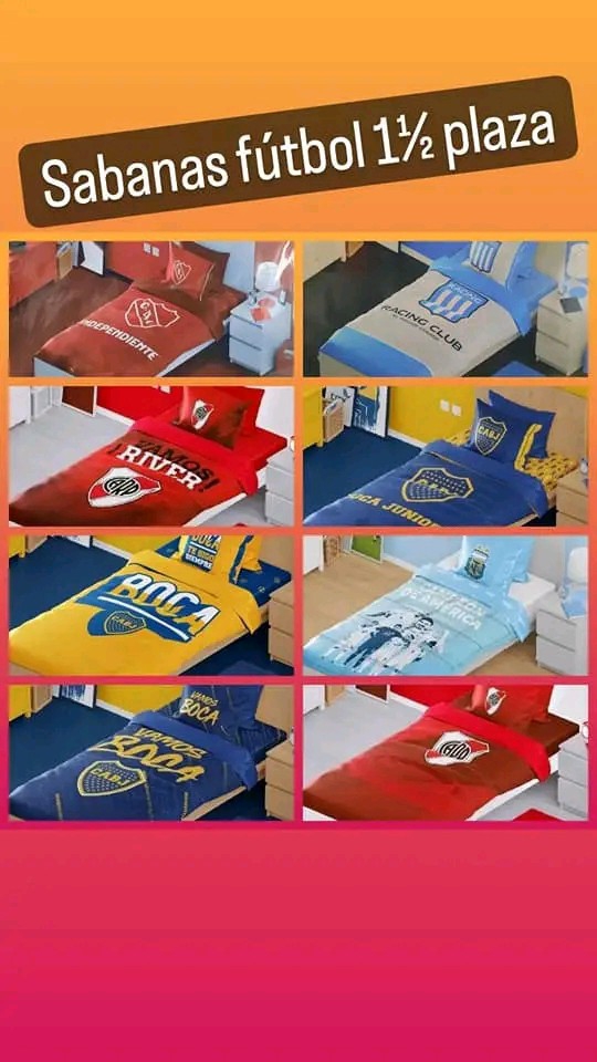 Juegos de Sábanas de River y Boca - Imagen 7