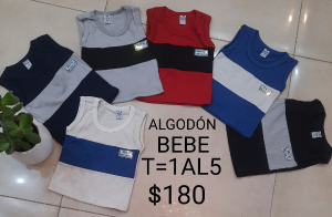 Musculosa Bebe Rallado Algodon