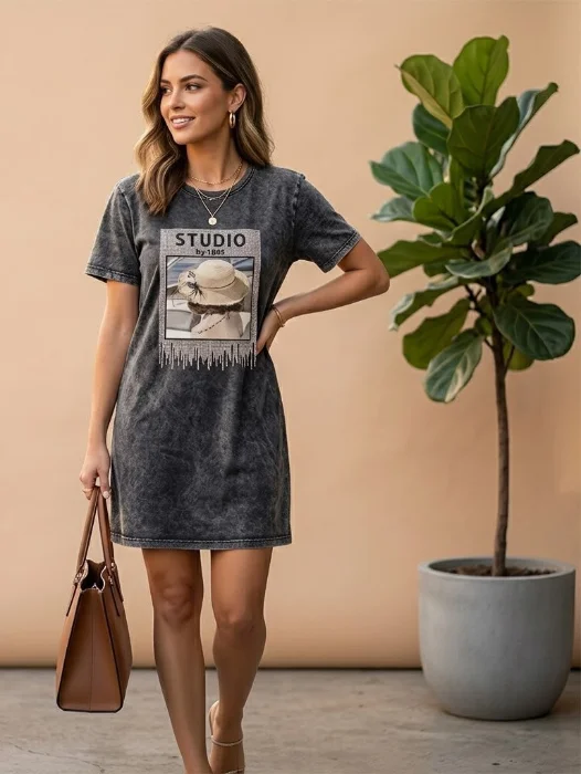 Remeron Vestido Batik Stras