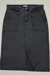 Jeans Rígida hasta la Pantorrilla con Tajo Adelante - Miniatura 3