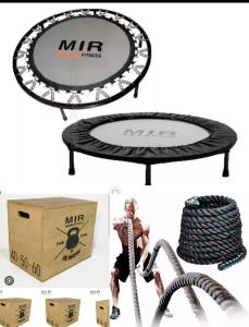 Minitramp/cajon de Salto Crossfit/soga Battle Rope