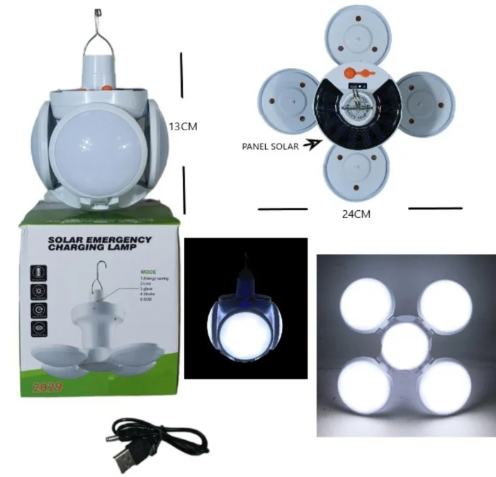 Lámpara Recarga Solar Más Usb Full Power