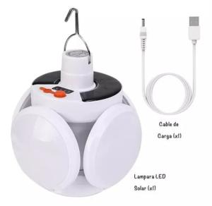 Lámpara Recarga Solar Más Usb Full Power - Miniatura 2