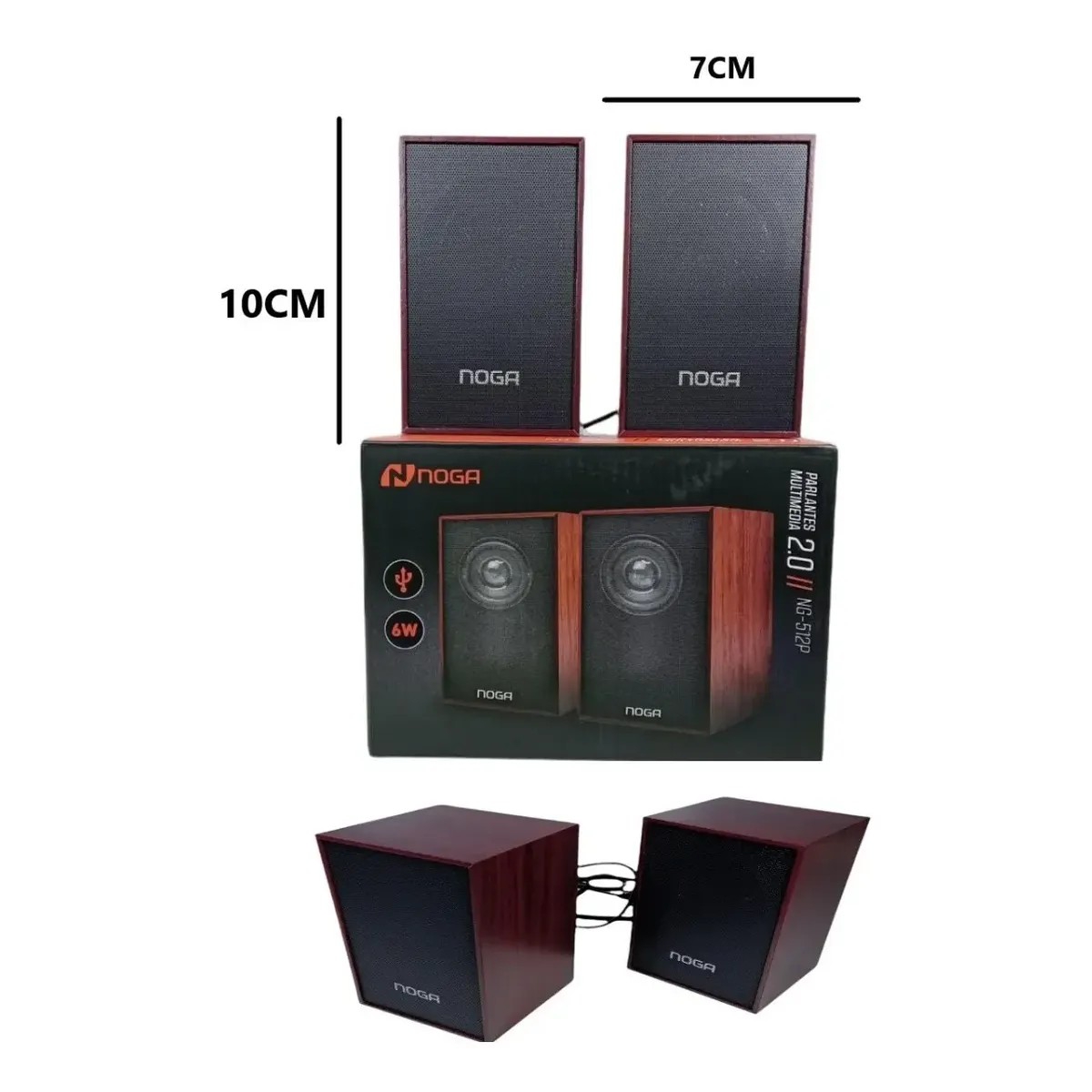 Parlante Pc Noga Usb - Imagen 3