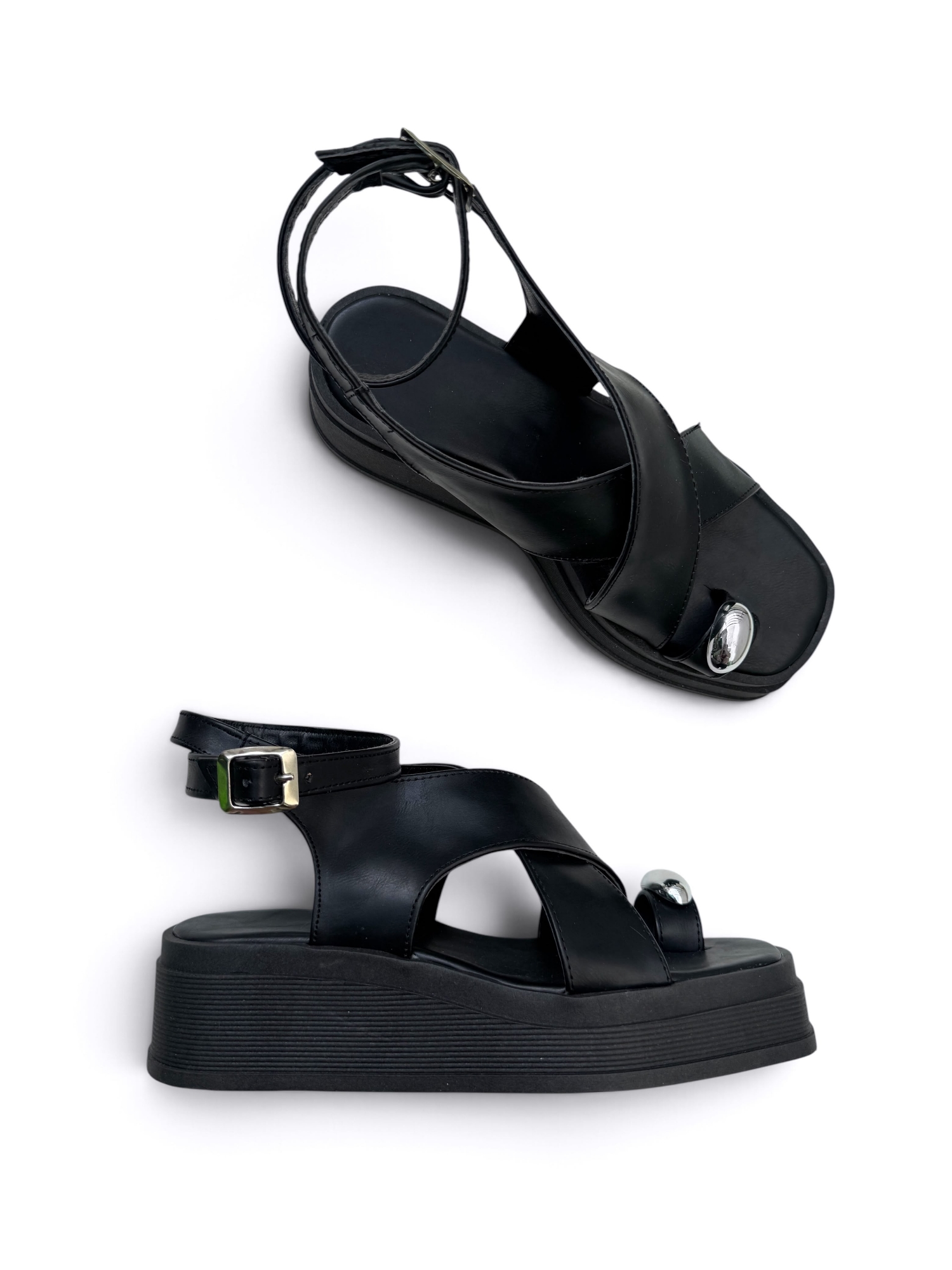 Art Brunelli Sandalias Negro - Imagen 2