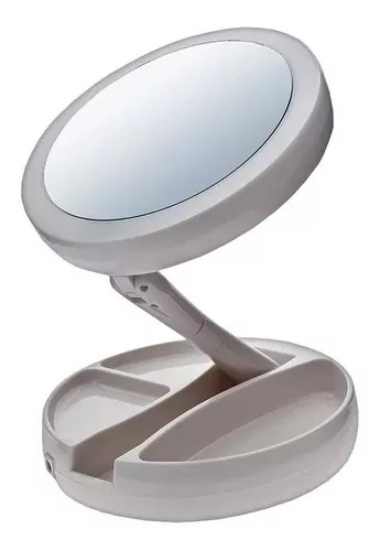 Espejo Led Plegable con Porta Accesorios - Imagen 2