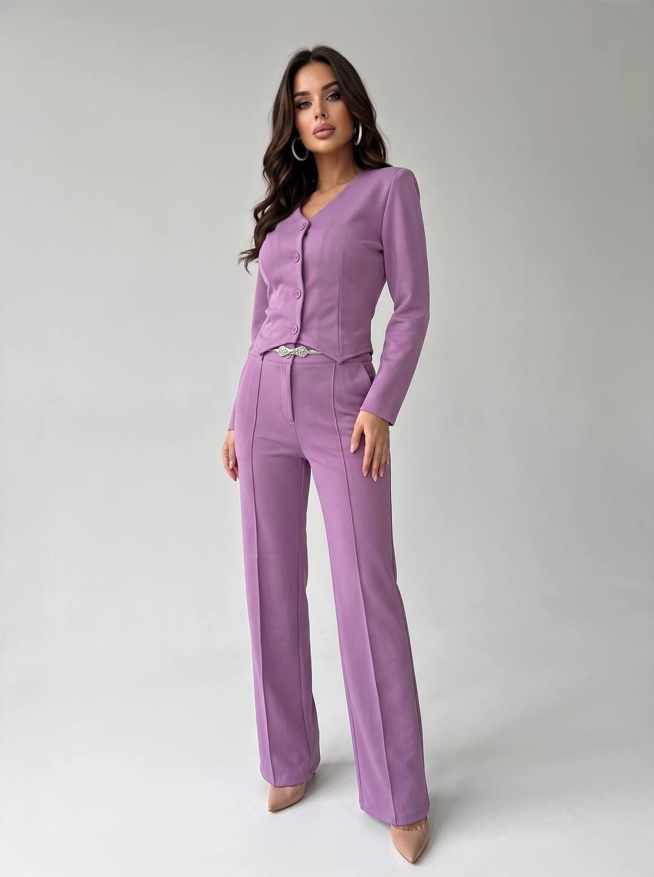 Conjunto Antonia Elastizado Pantalon y Blusa - Imagen 2