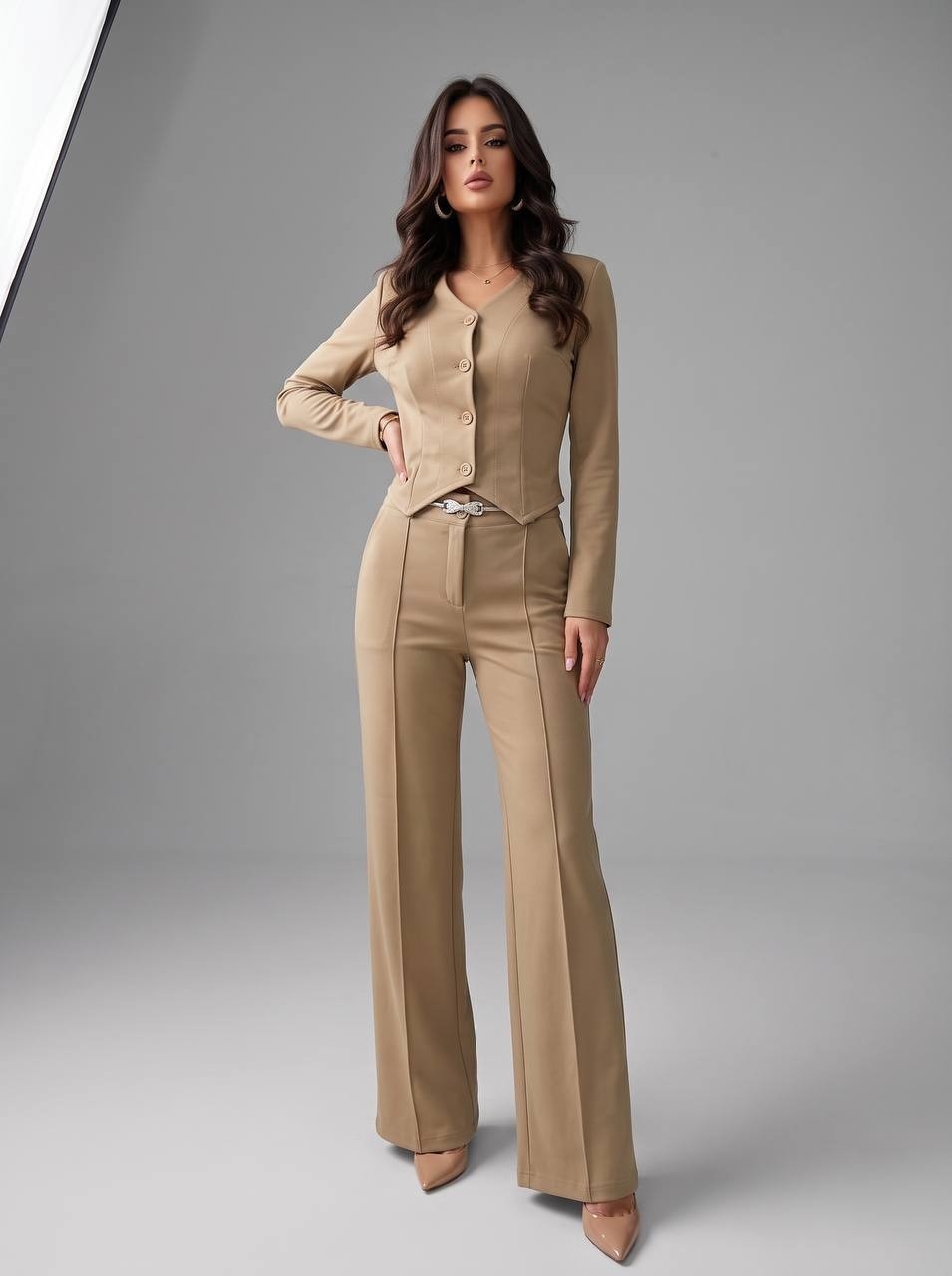 Conjunto Antonia Elastizado Pantalon y Blusa - Imagen 3