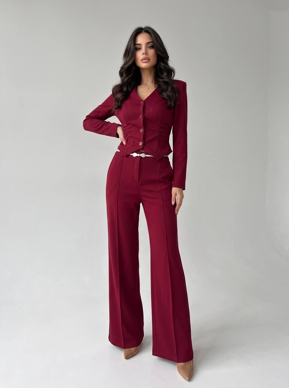 Conjunto Antonia Elastizado Pantalon y Blusa - Imagen 6