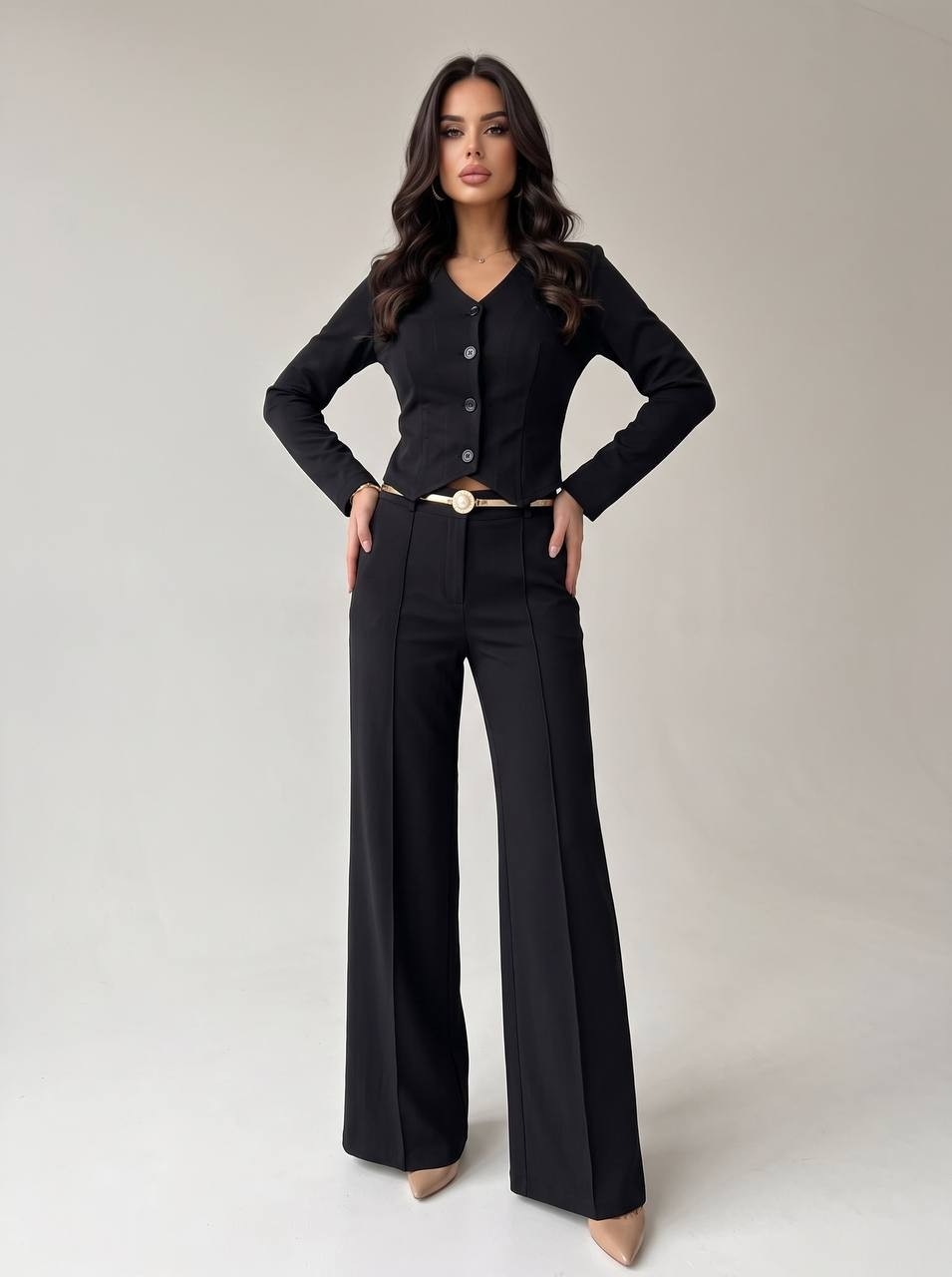 Conjunto Antonia Elastizado Pantalon y Blusa - Imagen 9