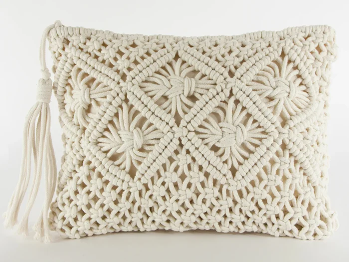 Neceser Tejido de Macrame Importado