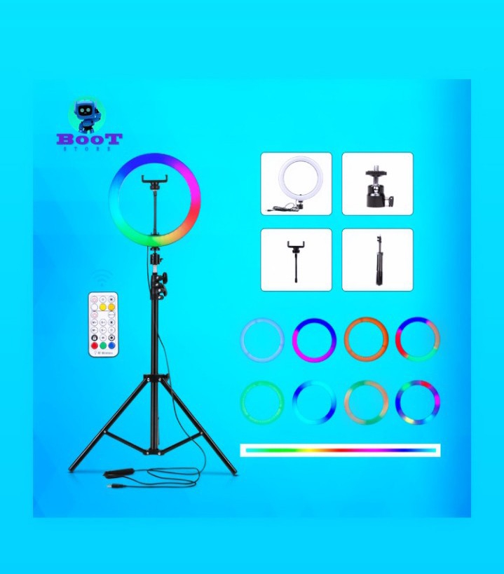 Aro 30cm Selfie Rgb + Tripode 2.10 Mts - Imagen 2