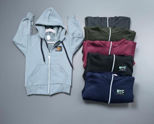 Camperas de Niño Jersey  con Piel