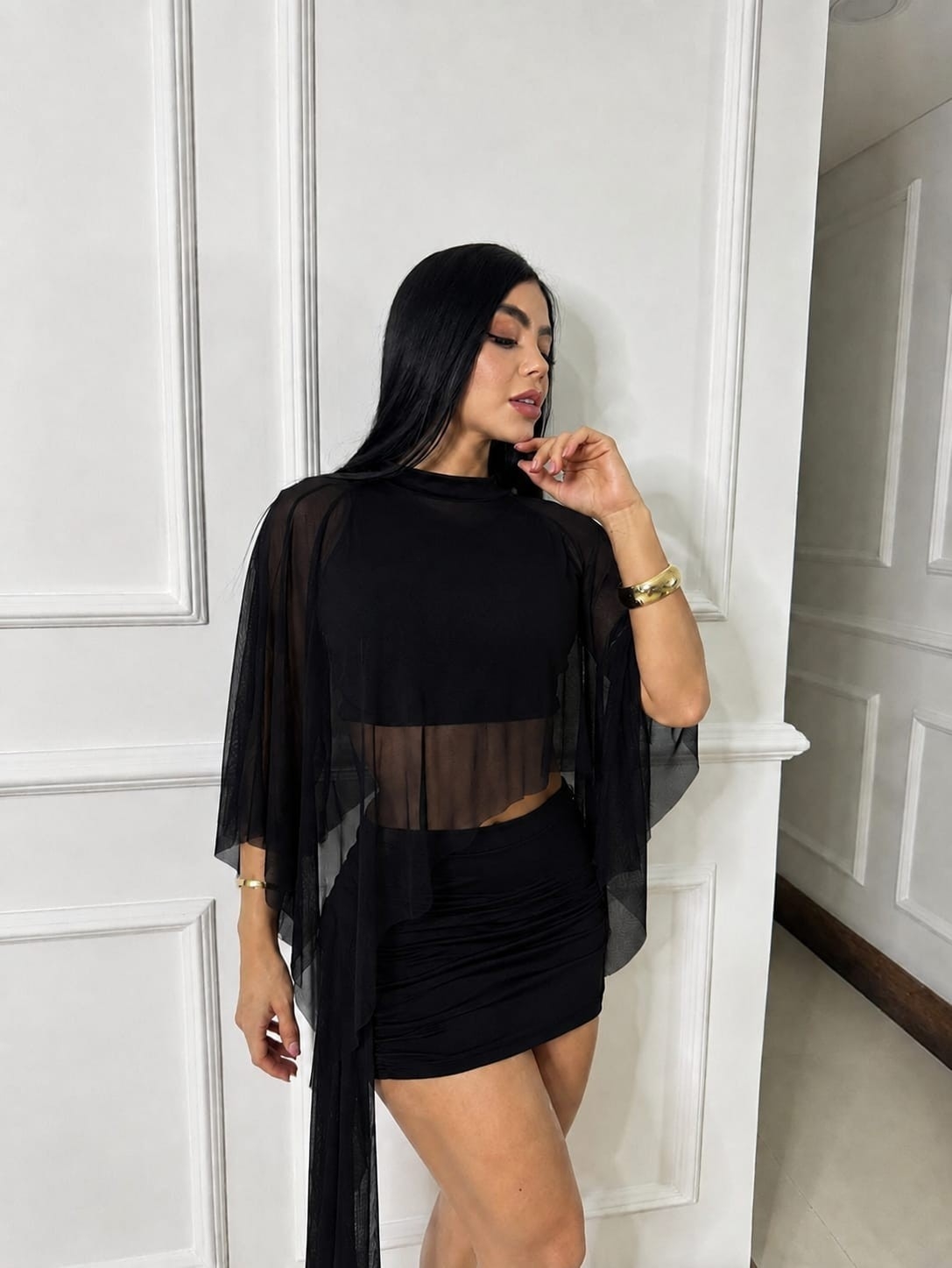 Conjunto Top con Tul y Pollera - Imagen 5