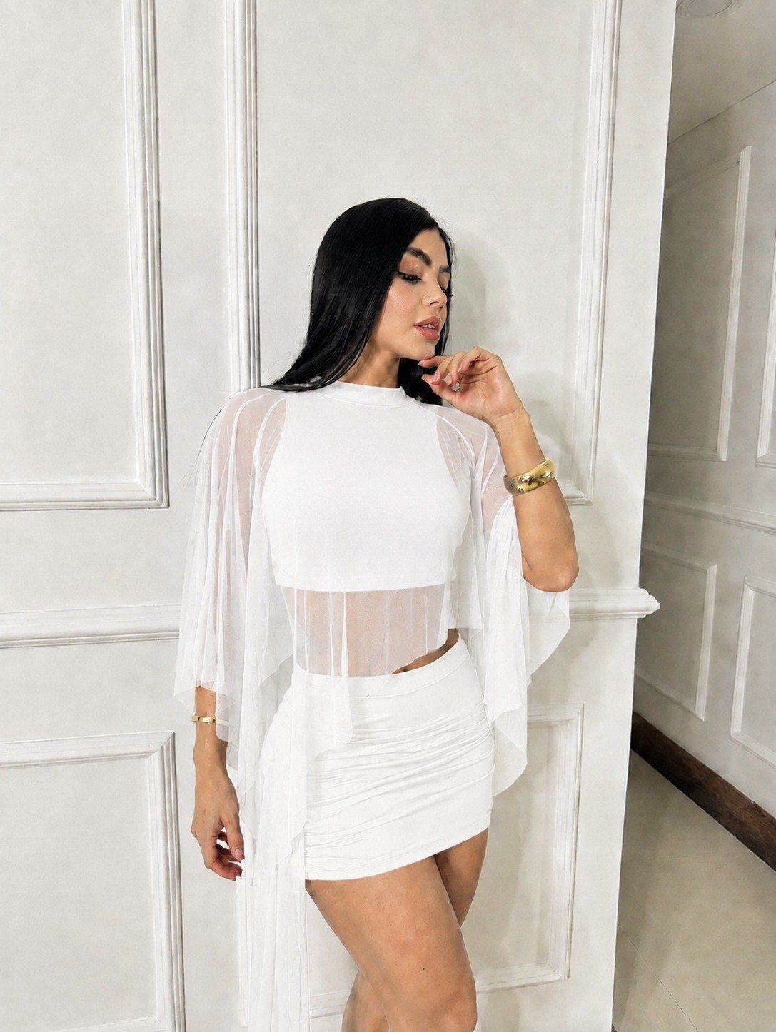 Conjunto Top con Tul y Pollera - Imagen 6