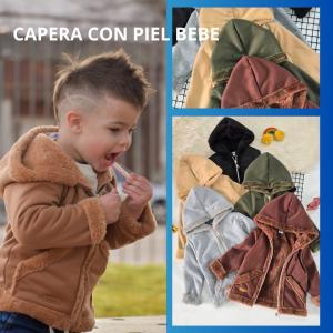 Campera de Friza con Piel para Bebe