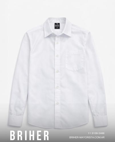 Camisa Blanca Colegial de Niño 6 a 18 Últimas - Miniatura 2
