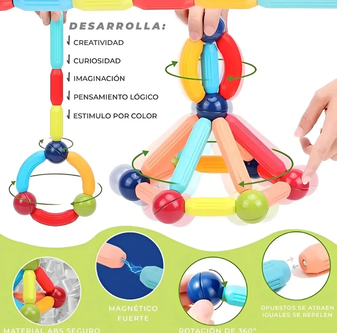 Juego Magnetico 100pcs - Imagen 4