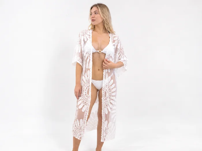 Kimono Playero de Encaje