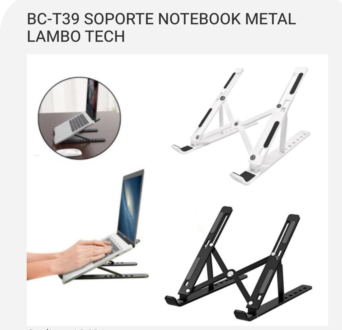 Soporte de Notebook Metal Plegable - Imagen 3