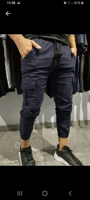 Nuevo  Ingreso  Joggers  Cargo de Gabardina