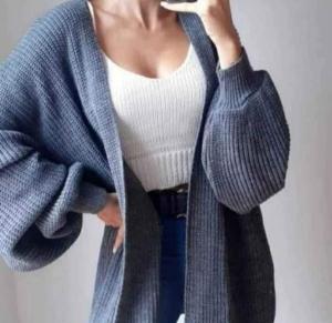 Saco Talles Especiales Grandes Talle 10 que Sería un 58 de Jeans M. Acrílico Lana - Miniatura 2