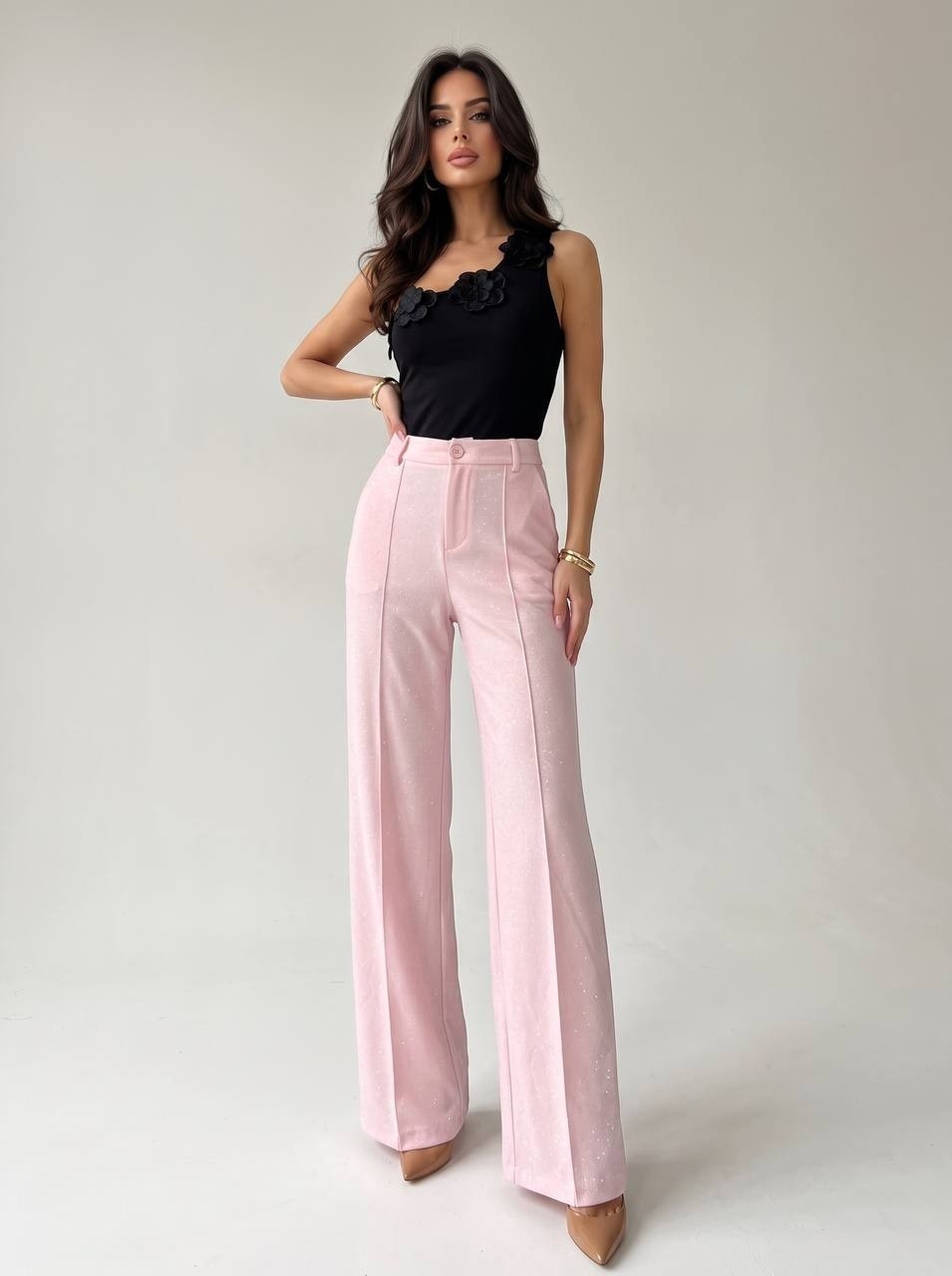 Pantalon Sastrero Velvet con Brillo - Imagen 3