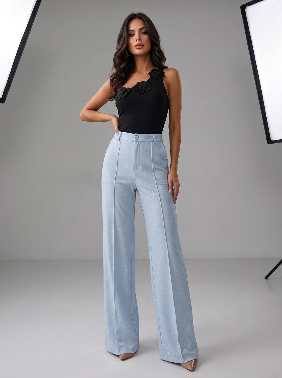 Pantalon Sastrero Velvet con Brillo - Imagen 4