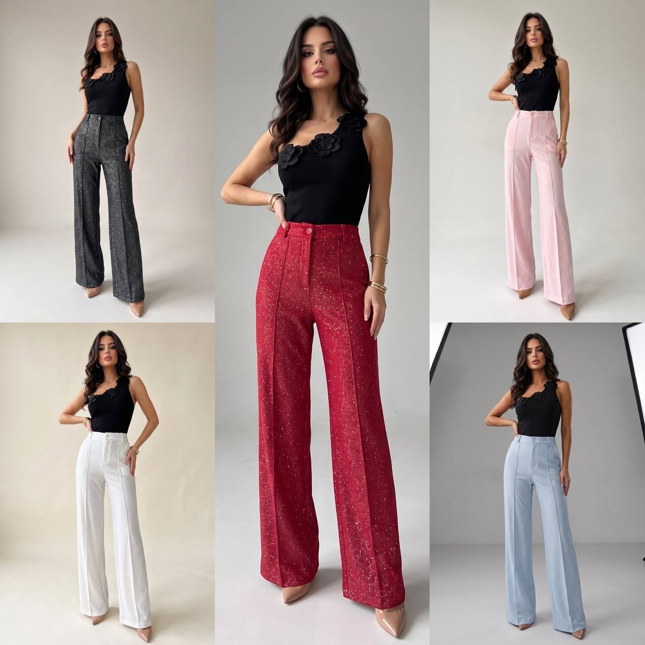 Pantalon Sastrero Velvet con Brillo - Imagen 9