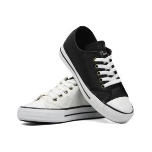 Zapatillas Cuero Sintético  Estilo Converse (art 6002) - Miniatura 2