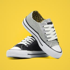 Zapatillas Glitter Infantil Estilo Converse (art 6001 Kids)