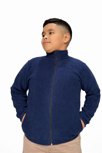 Campera Niño Escolar Liso 4 al 16 Polar