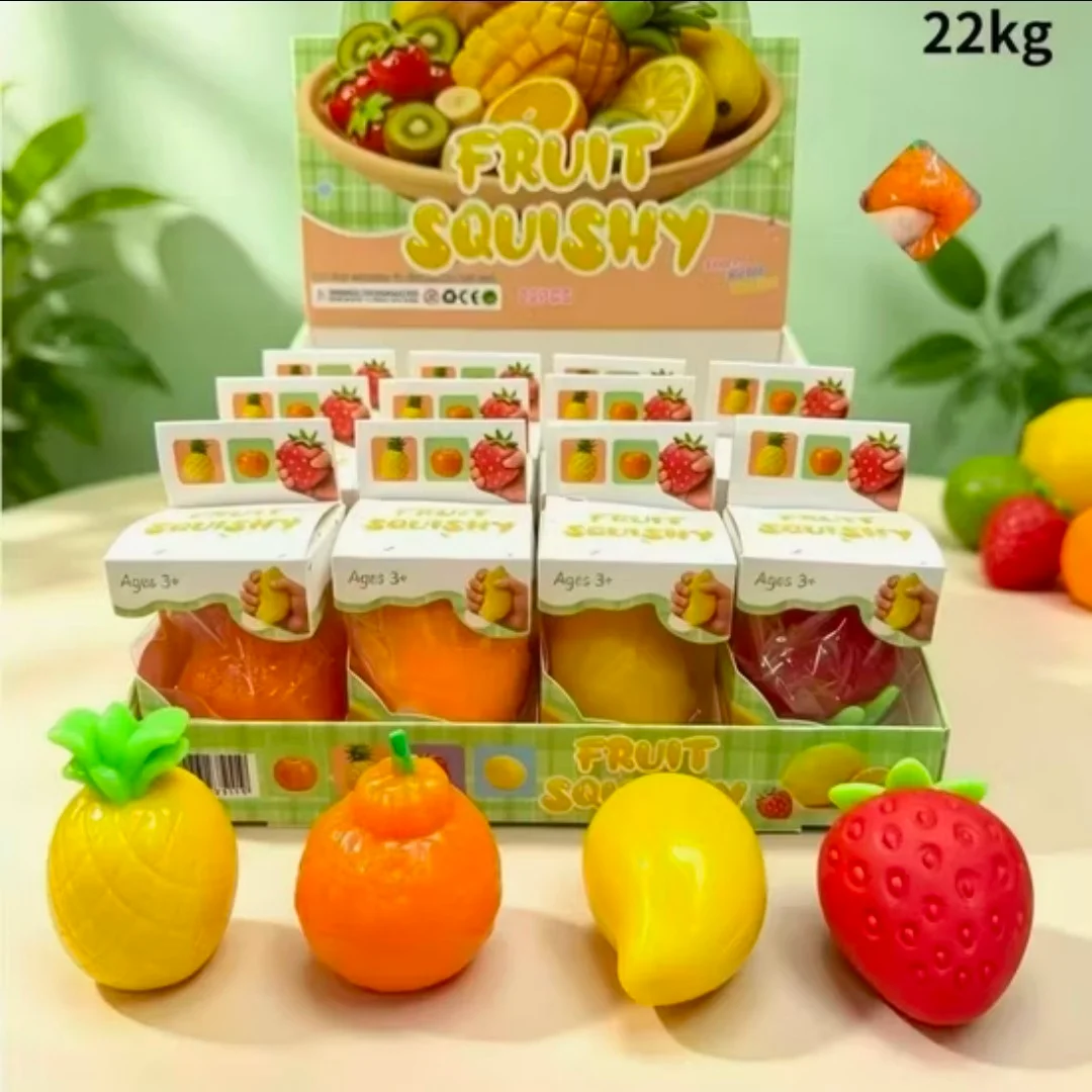 Juguete Squishy Antiestrés Diseño de Frutas - Imagen 4