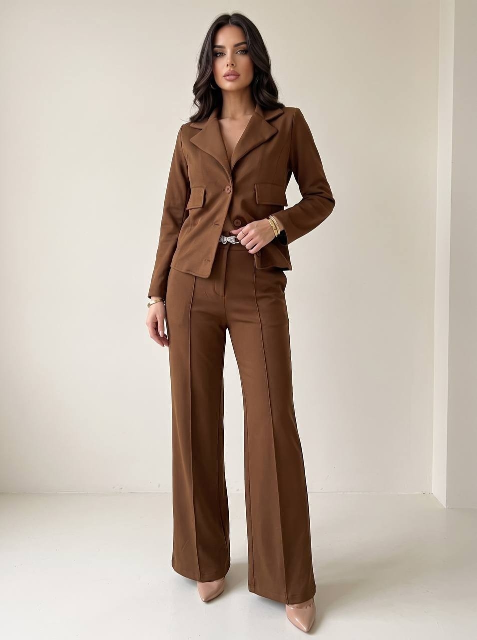 Conjunto Damaris Elastizado Bleizer y Pantalon - Imagen 2