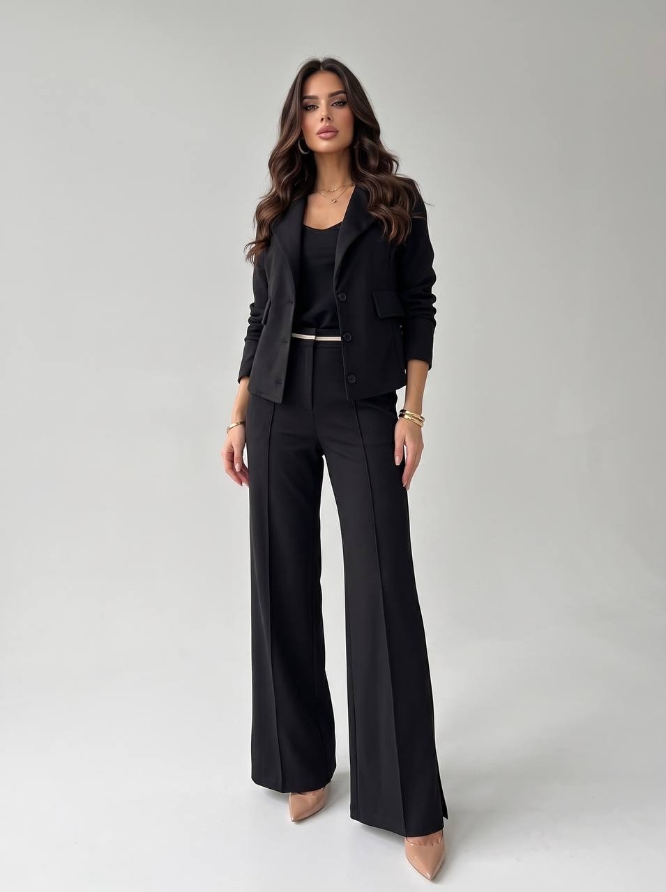 Conjunto Damaris Elastizado Bleizer y Pantalon - Imagen 4